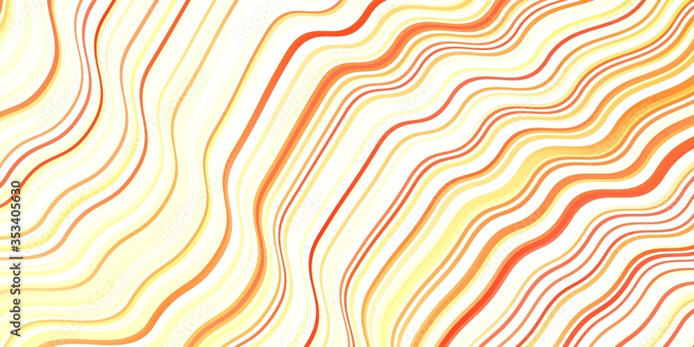 Light Red, Yellow vector background with wry lines. Light Red, Yellow vector background with wry lines.