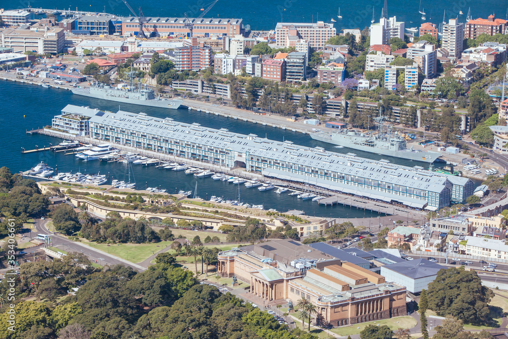 Aerial View of Sydney Looking East