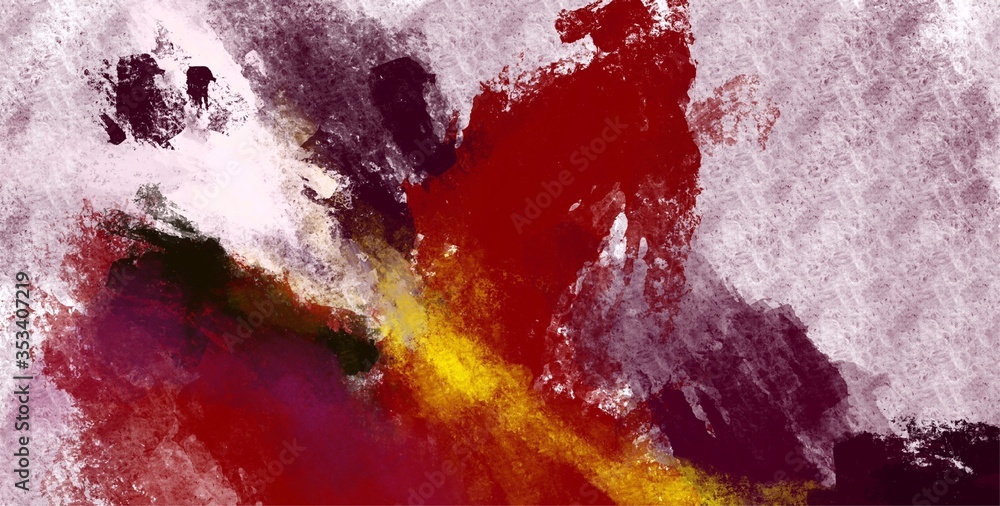 Naklejka premium Abstract art red