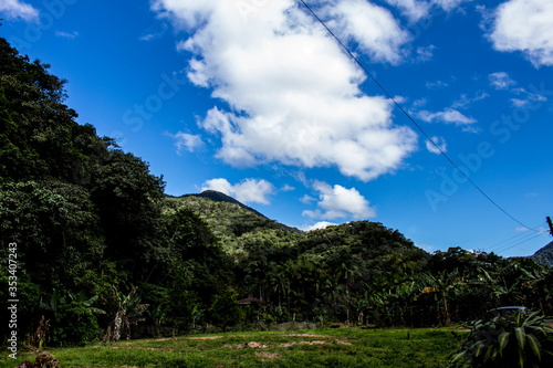 clouds over the mountains