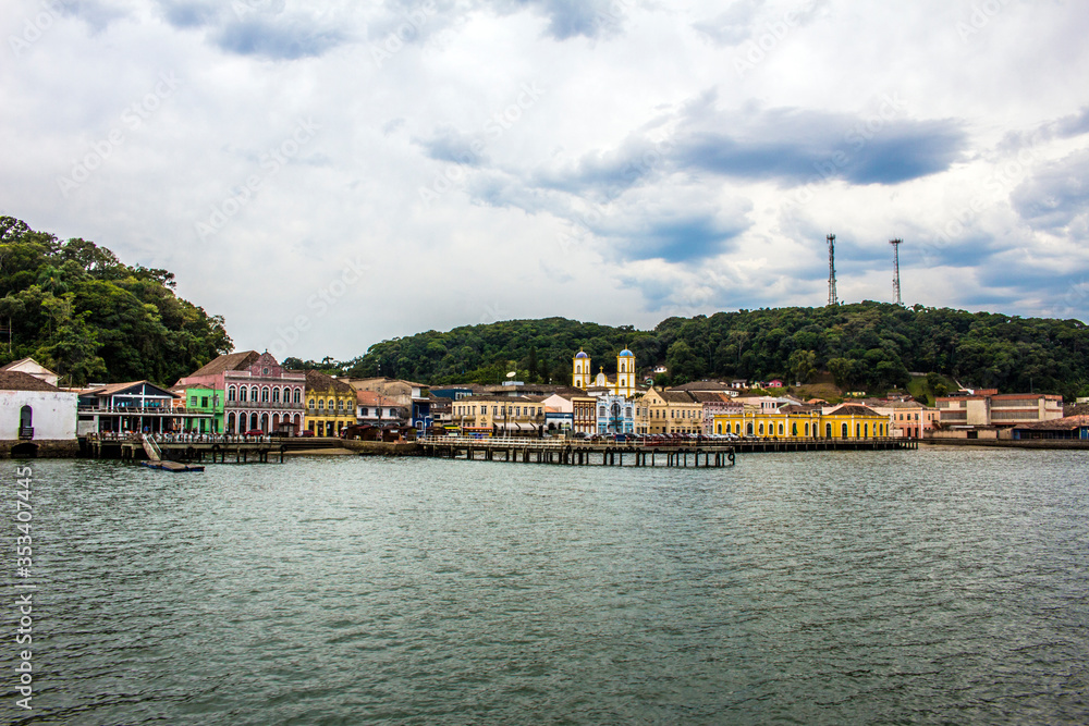 Obraz premium view of the port of São Francisco do Sul - SC/Brazil