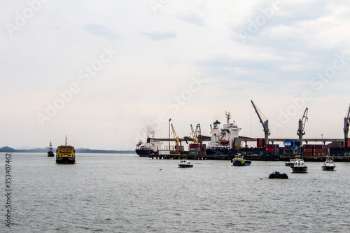 fishing boats in the harbor
