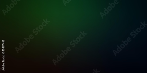 Dark Green vector blurred colorful background. New colorful illustration in blur style with gradient. Elegant background for websites. © Guskova