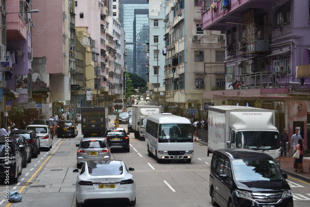 Fototapeta premium hong kong street