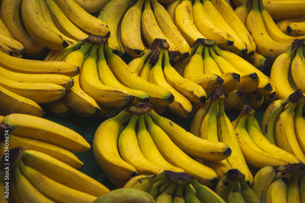 Bananas for sale in a public market Bananas for sale in a public market