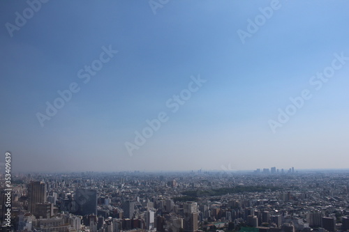 aerial view of Tokyo