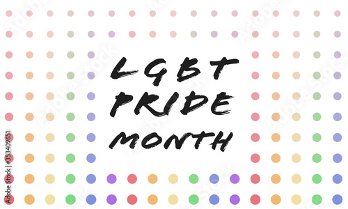 LGBT pride month background. Poster, card, banner 