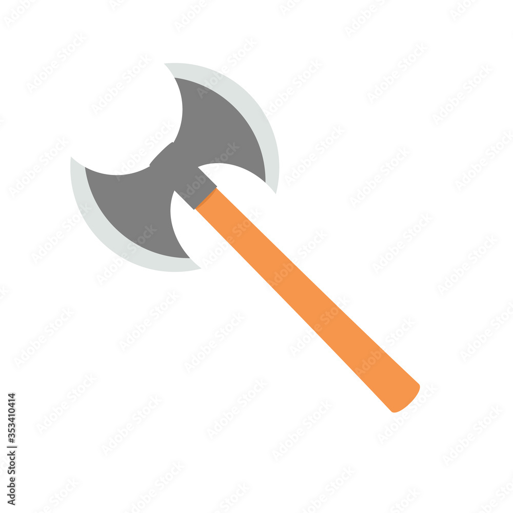 Double sided axe icon. Clipart image isolated on white background Double sided axe icon. Clipart image isolated on white background
