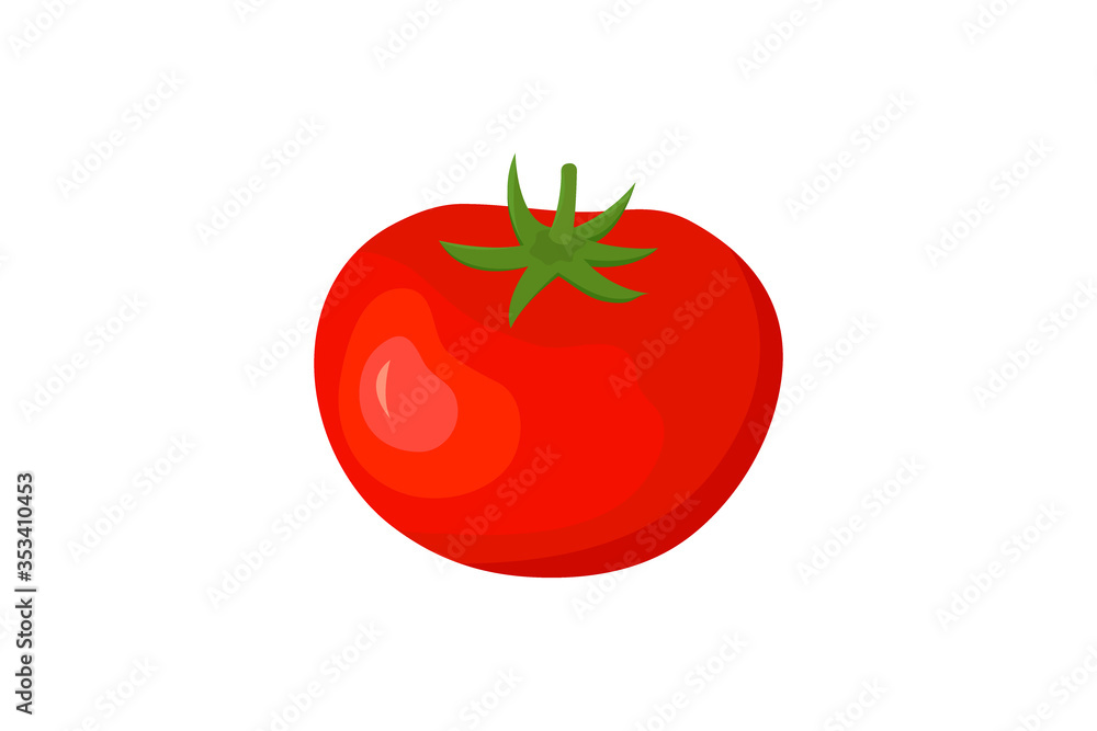Tomato isolated single simple cartoon illustration Tomato isolated single simple cartoon illustration
