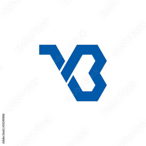 Free Download letter yb simple geometric design logo vector - GFXLoad