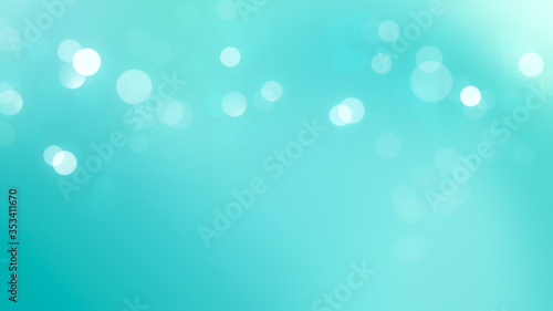 Abstract teal bokeh background	
