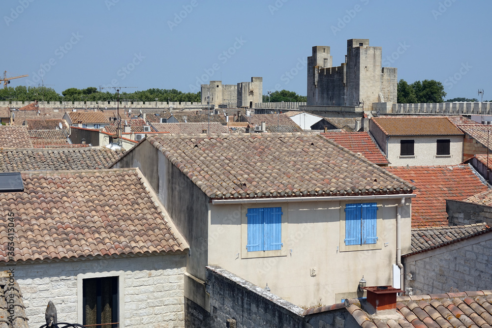 Stadtbefestigung in Aigues-Mortes, Südfrankreich