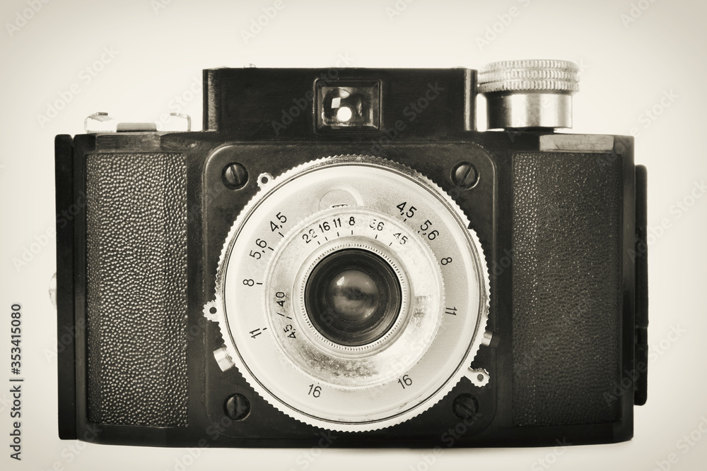 Old scale rangefinder camera