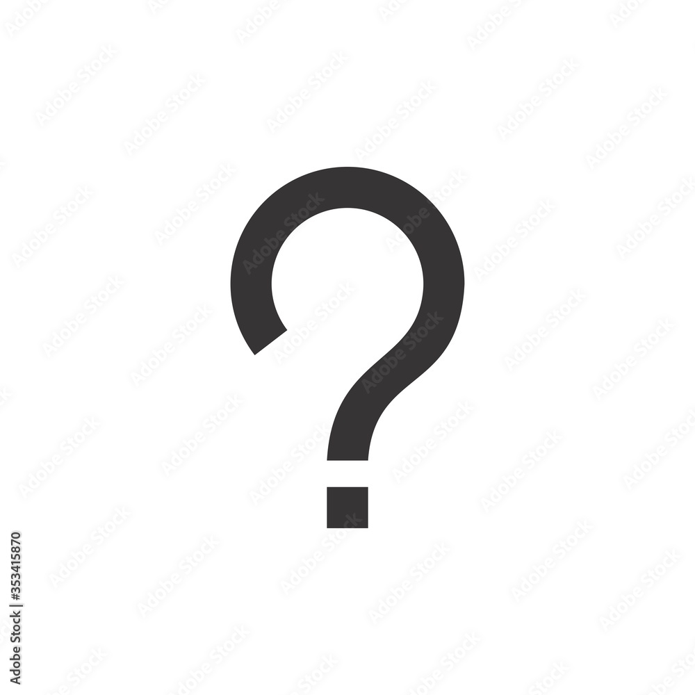 Question mark icon logo design vector Question mark icon logo design vector