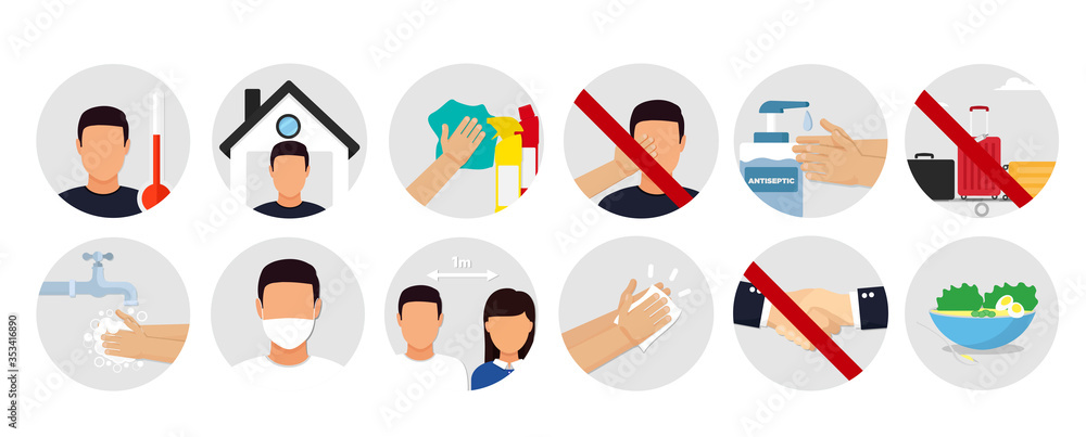 Fototapeta premium Coronavirus prevention measure. 2019-nCoV. Hygiene product.