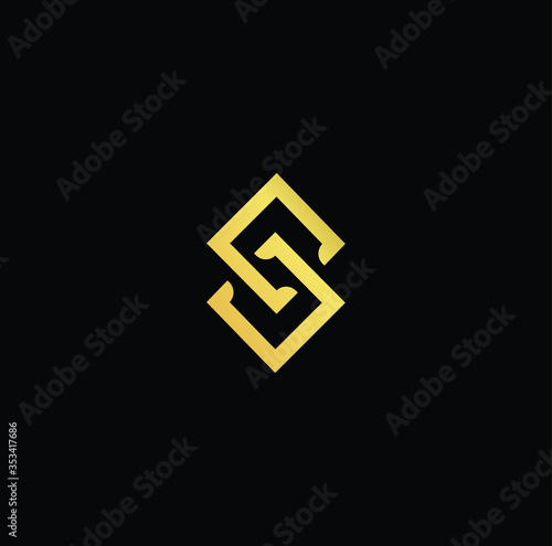  Professional Innovative Initial SC logo and CS logo. Letter SC CS Minimal elegant Monogram. Premium Business Artistic Alphabet symbol and sign