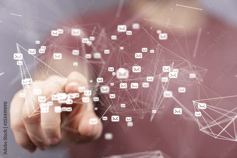 mail communication support contact concept service