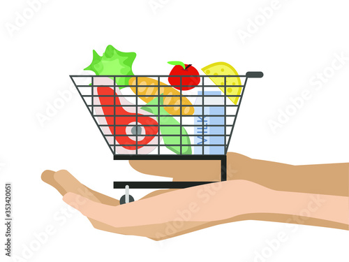 The basket of consumer goods or consumer basket is the market basket intended for tracking the prices of consumer goods and services, i.e., it is a sample of goods and services, offered at the consume