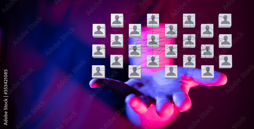 organization chart team concept networking group organization chart team concept networking group