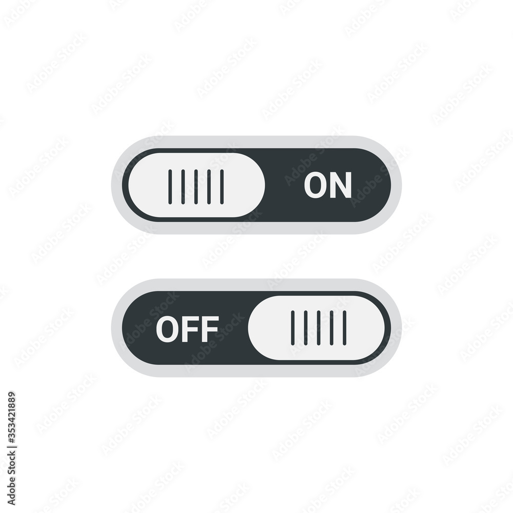 On & Off button icon design.vector symbol new color. Switch button icon On & Off button icon design.vector symbol new color. Switch button icon