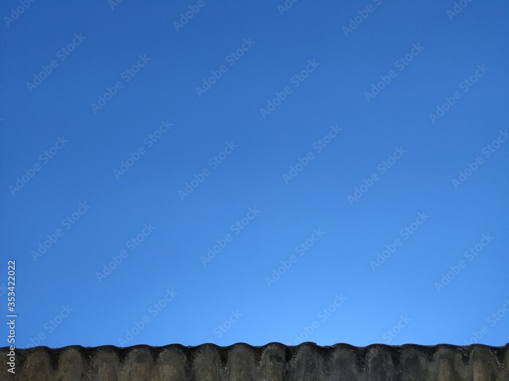 blue sky and roof