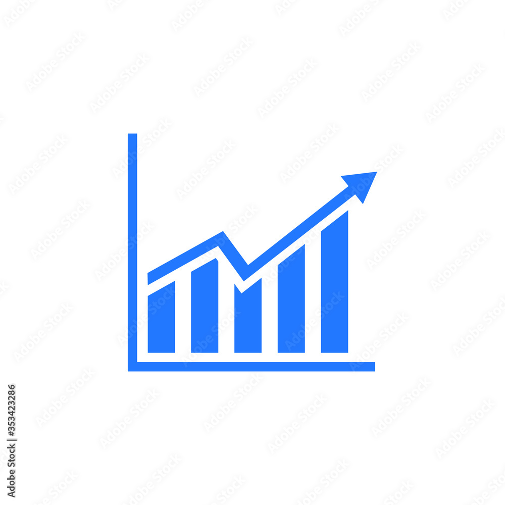 Economy growth icon, economy decline, blue image vector illustration
Economy growth icon, economy decline, blue image vector illustration