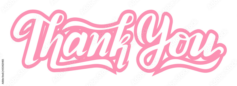lettering thank you