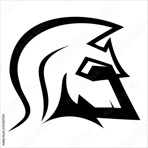 Spartan Logo Vector, Sparta Logo Vector, Spartan Helmet Logo Designs Template
