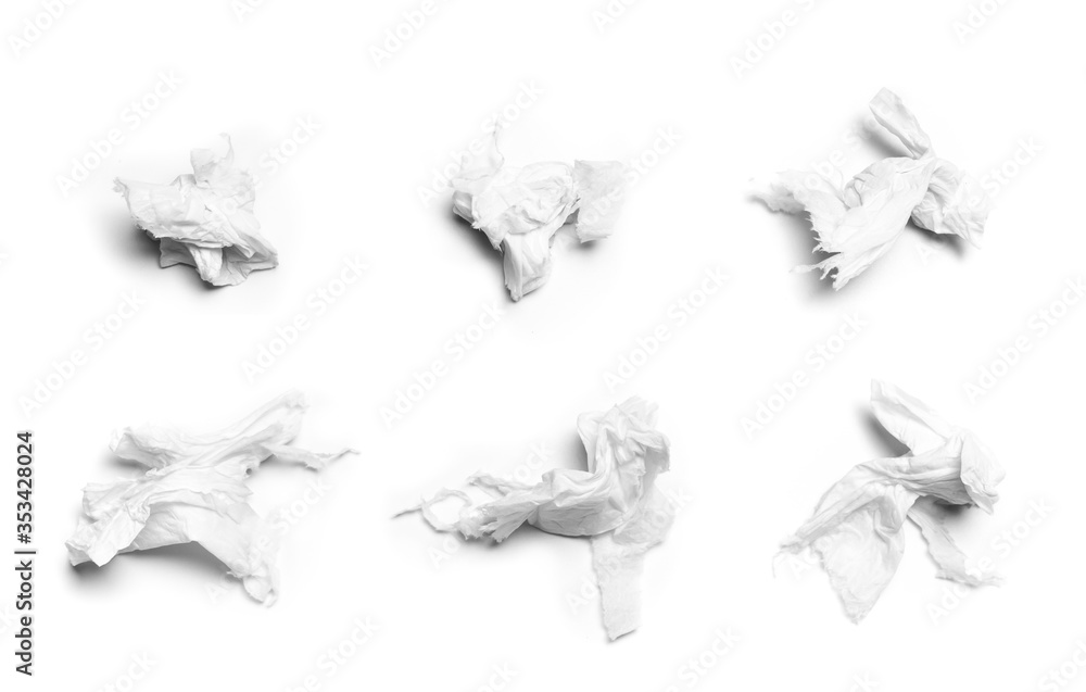 White tissues on white background White tissues on white background