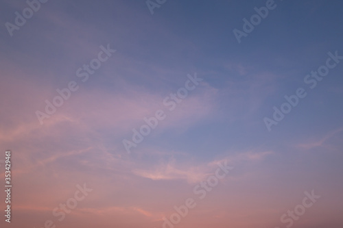 colorful sky at sunset with clouds