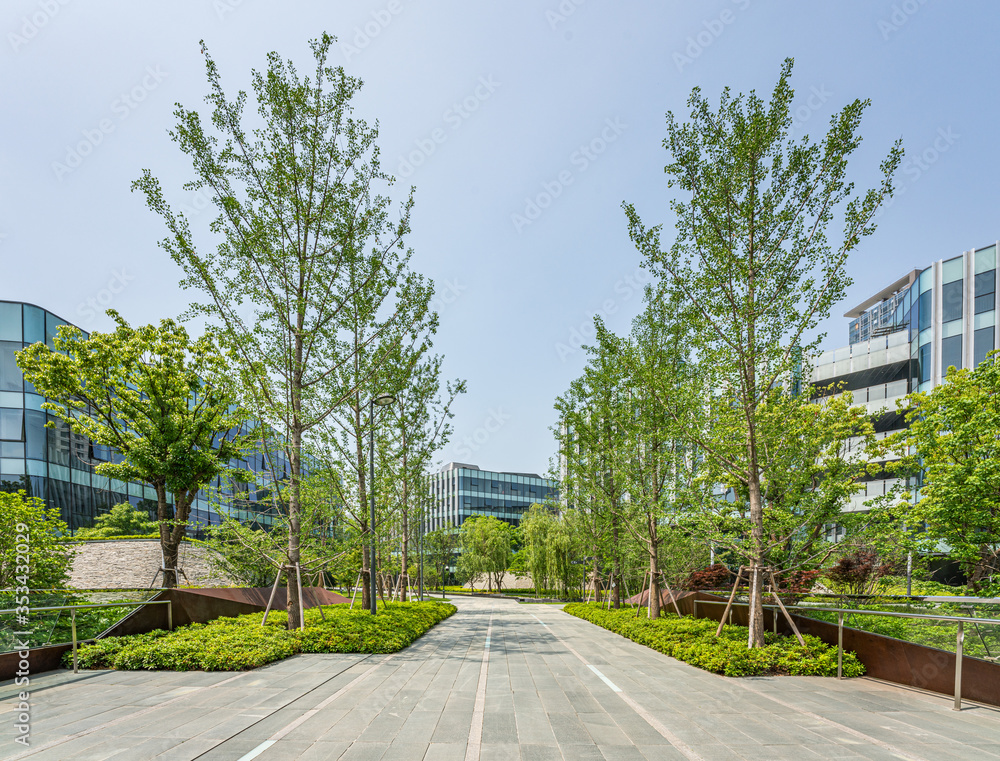 Modern internet technology office area	