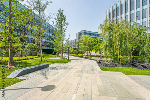 Modern internet technology office area	