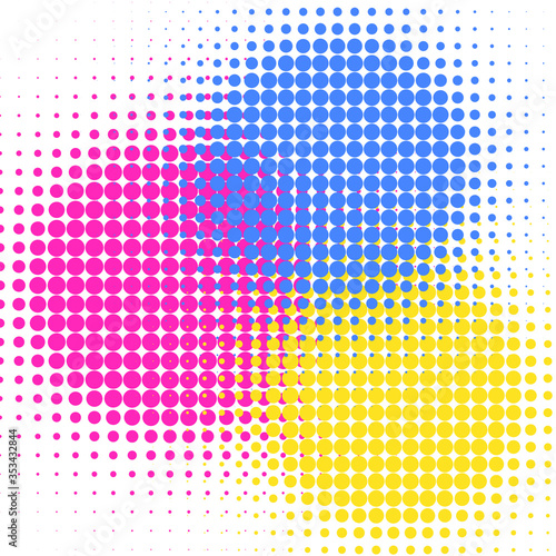 Wallpaper Mural Vector colorful halftone dots background. Torontodigital.ca