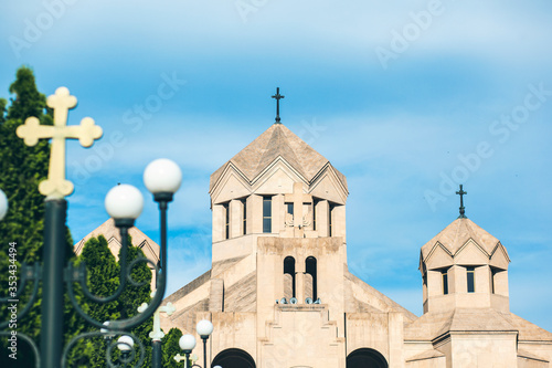 church in armenia under sky
