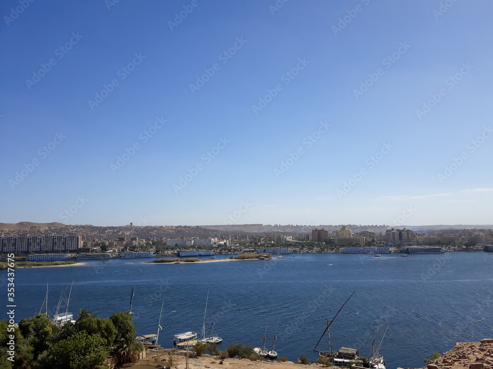 Beautiful Nile River View from the City