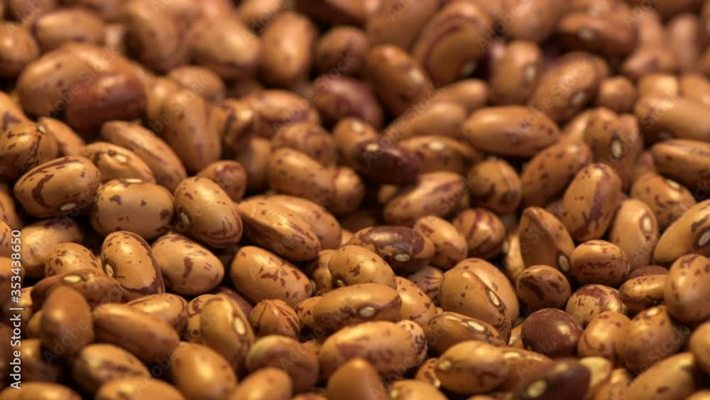 African kidney beans on rotating stand, close up African kidney beans on rotating stand, close up