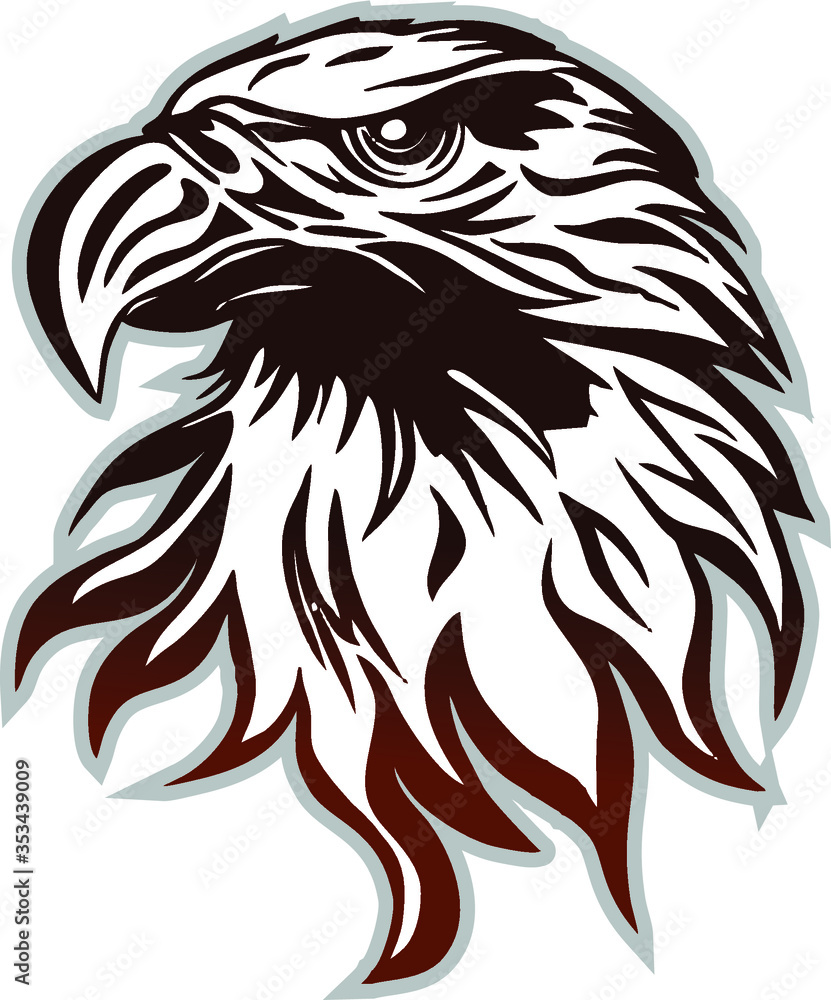 Obraz premium EAGLE HEAD VECTOR