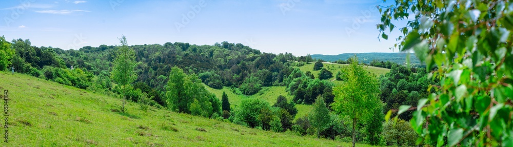 Beautiful panoramic view from Box Hill Surrey Beautiful panoramic view from Box Hill Surrey