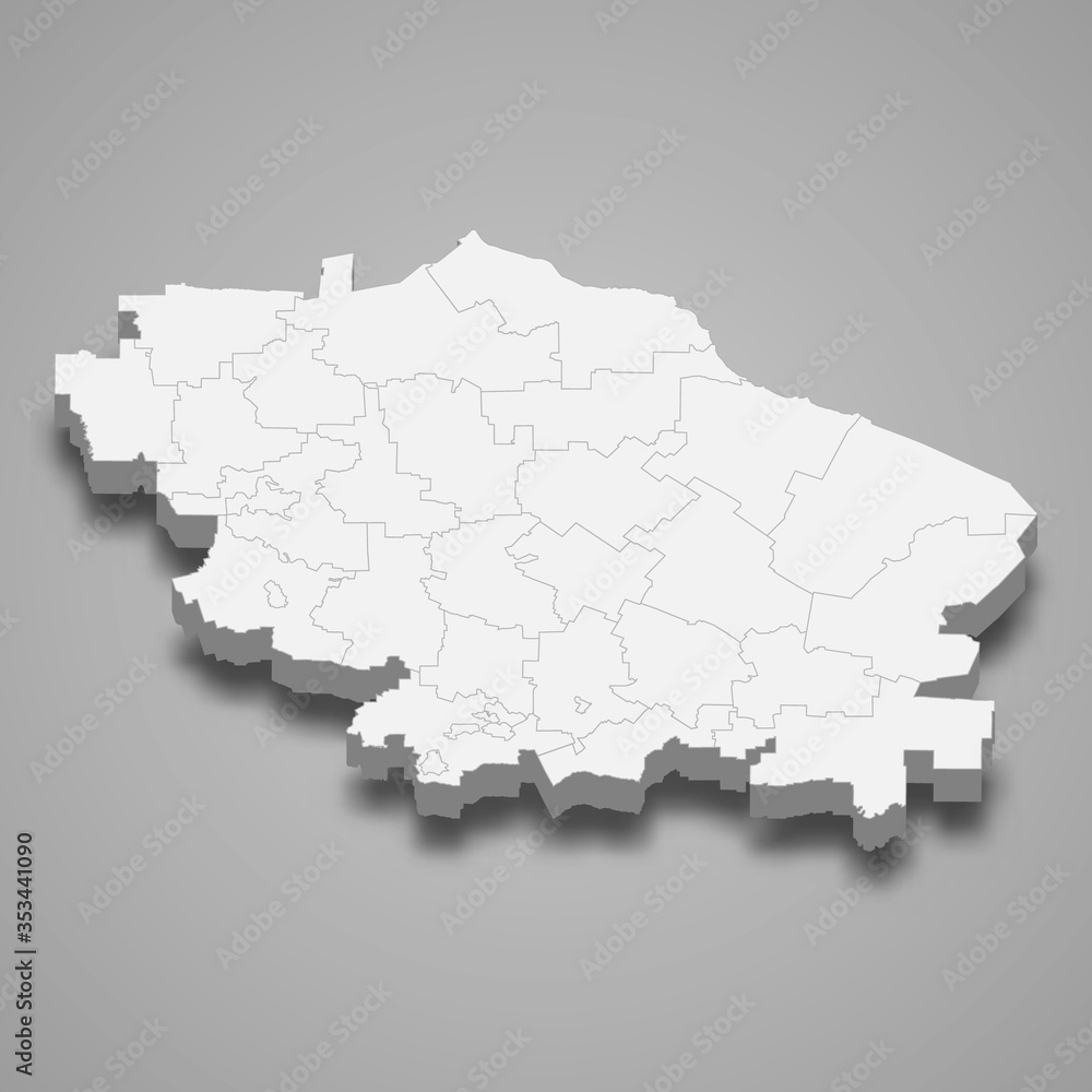stavropol krai 3d map region of Russia Template for your design stavropol krai 3d map region of Russia Template for your design