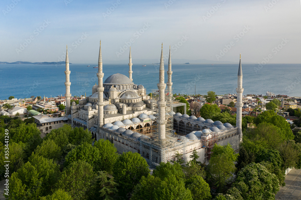 Obraz premium The Blue Mosque in Istanbul Turkey