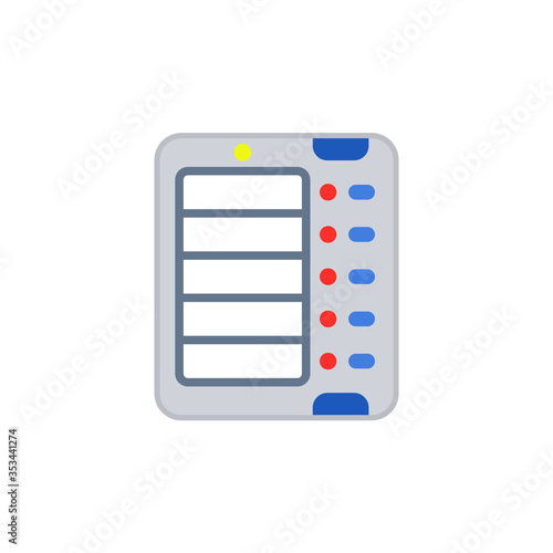 EVM machine icon. Clipart image isolated on white background