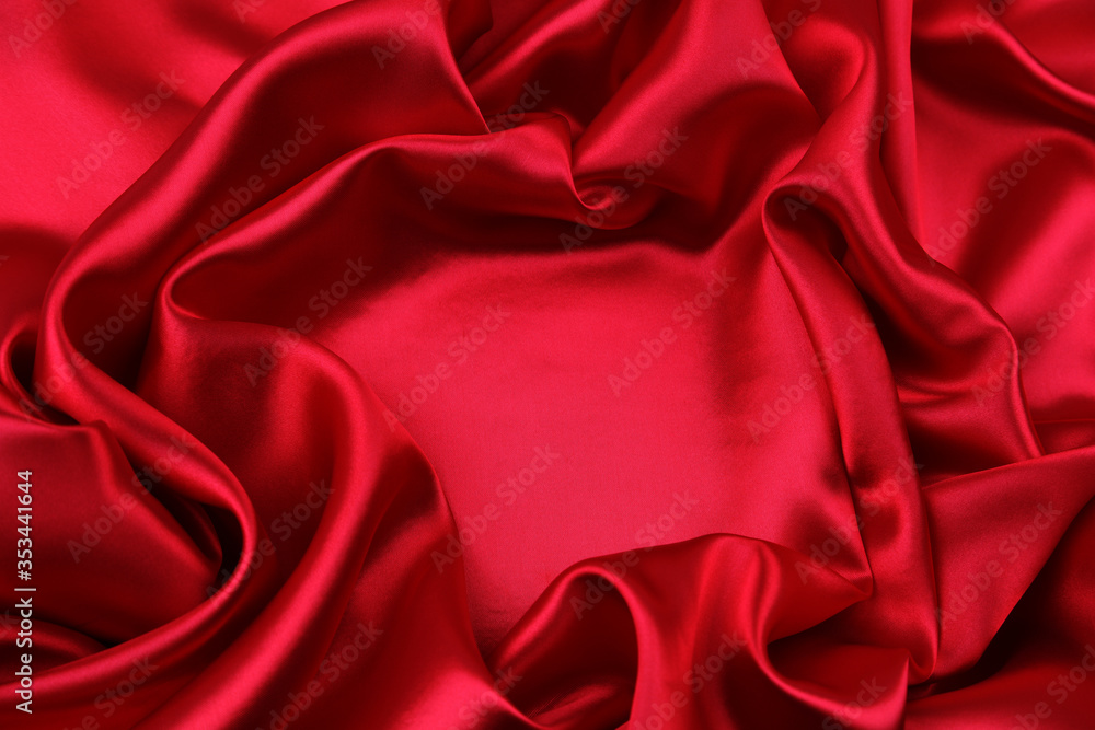 Red silk fabric Red silk fabric