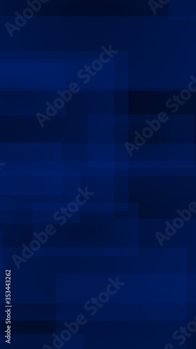 Dark blue background. Blue backdrop with transparent suares. Vertical orientation. 3D illustration