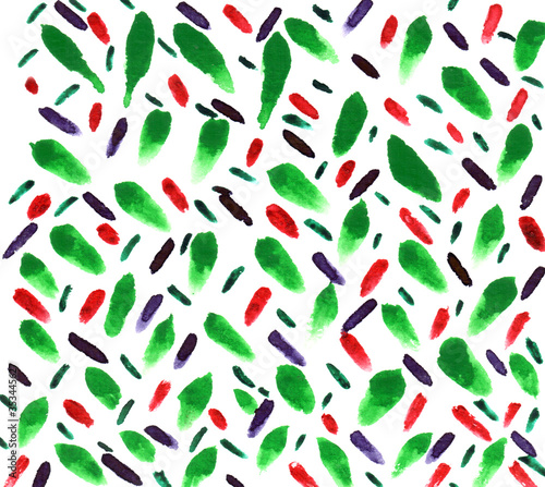 Watercolor background abstract spots green