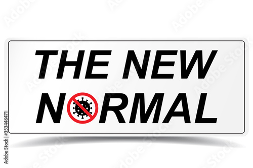 New normal concept word icon vector