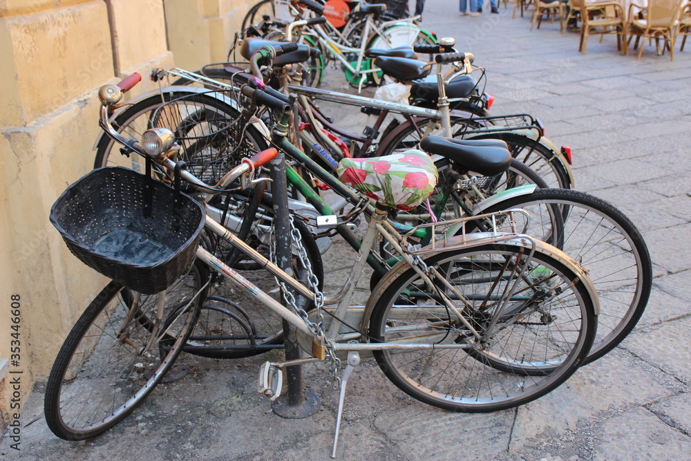 Row of bicycles