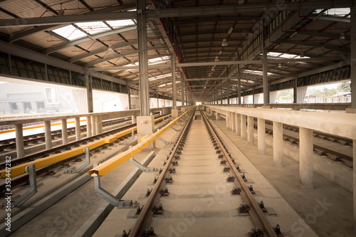 Railway Tracks in depot stabling yard © windeb