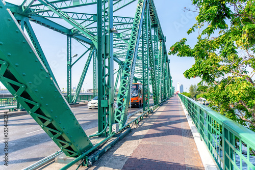 Bangkok, Thailand - 22 may, 2020 : Phra Phuttha Yodfa Bridge Bangkok Thailand, Memorial Bridge © KUA g Gear