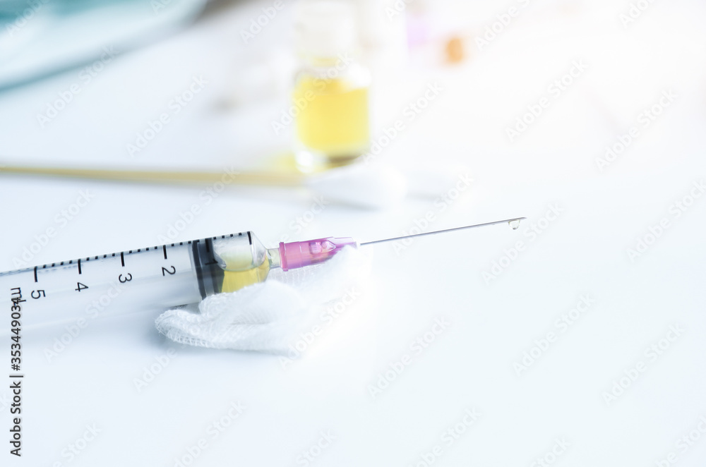 selective focus on injection needle vaccine selective focus on injection needle vaccine