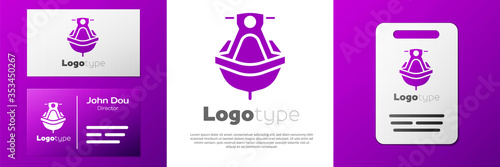 Logotype Jet ski icon isolated on white background. Water scooter. Extreme sport. Logo design template element. Vector Illustration.